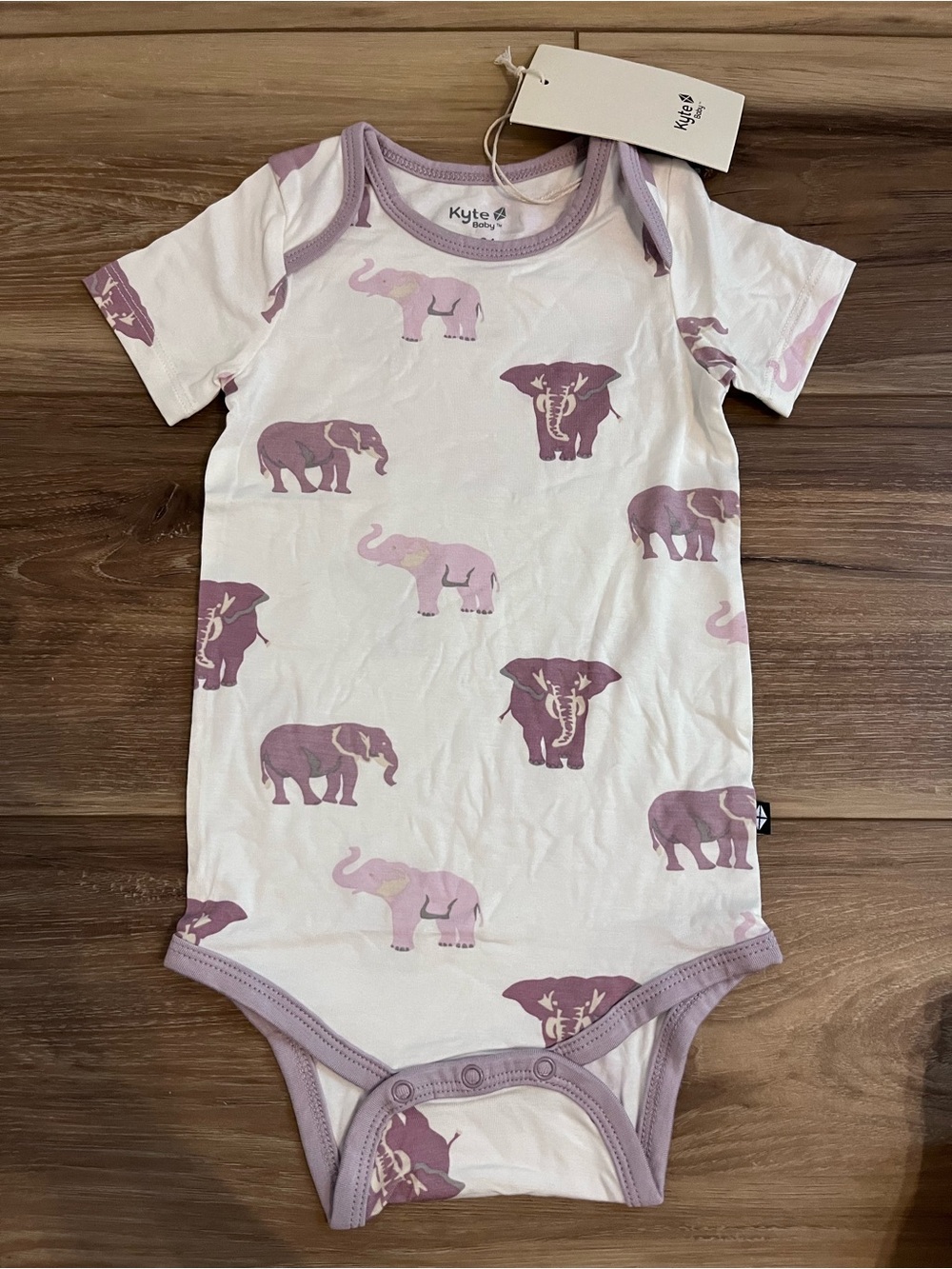 NWT Kyte Baby elephant bodysuit